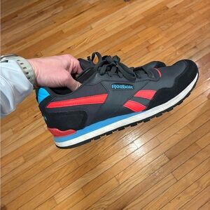 Reebok Ortholite Sneakers Athletic Black Red stripe Men’s 10 Z